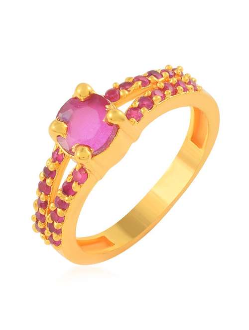gold plated finger ring - 19945317 -  Standard Image - 0