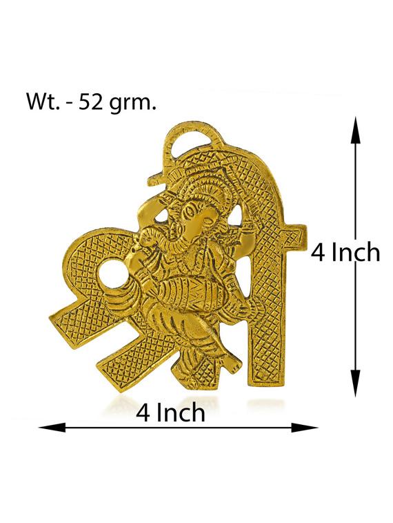 shree ganesha gold show piece for home - 19945323 - Standard Image - 2