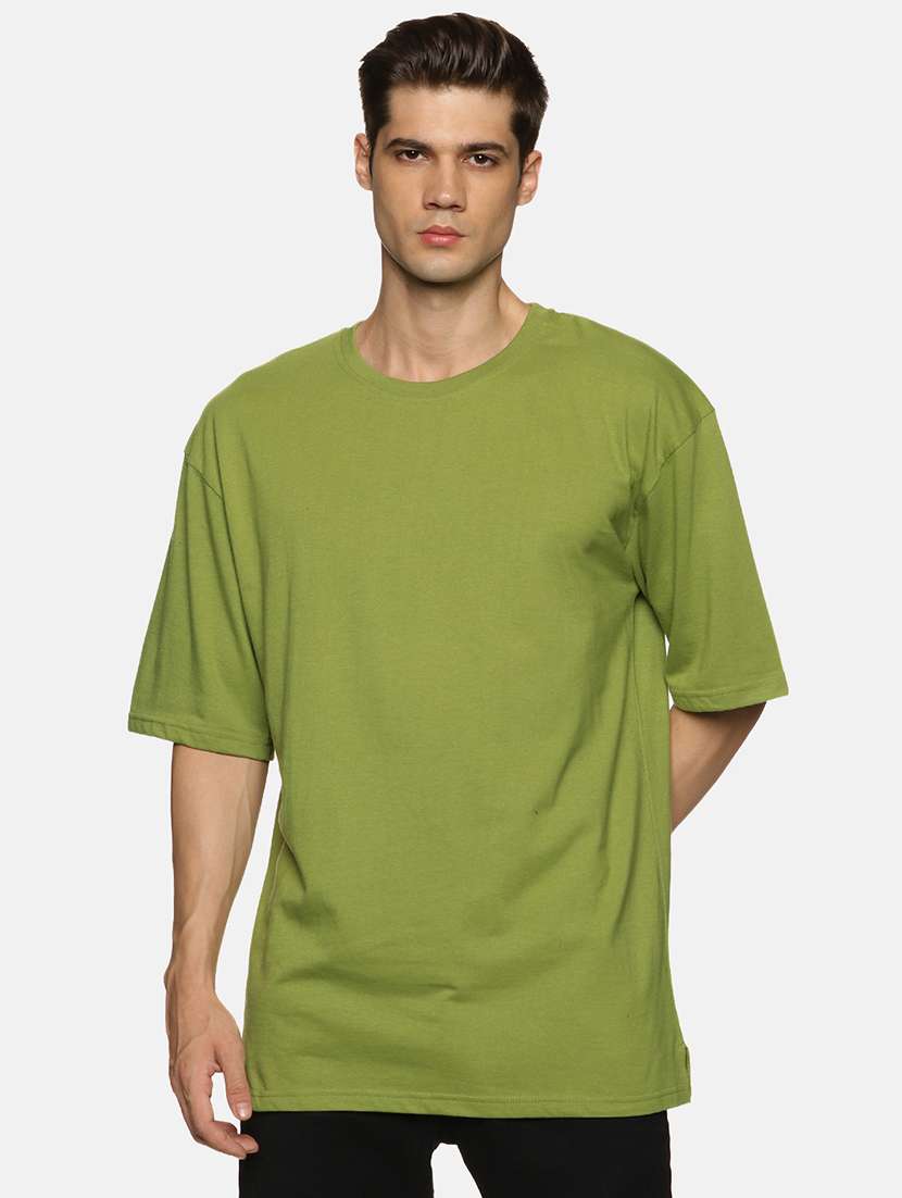round neck solid regular t-shirt