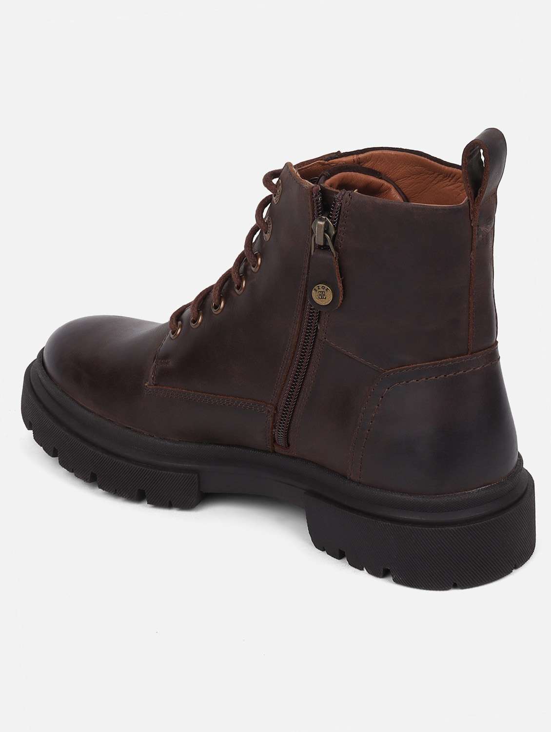 men brown lace up boots - 19945377 -  Standard Image - 2