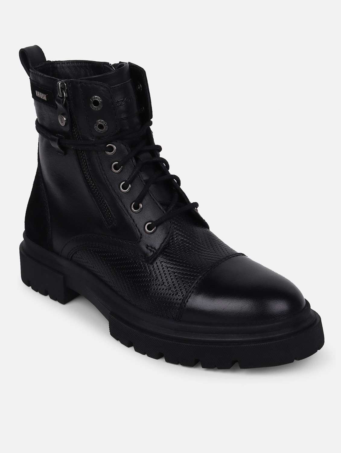 men black lace up boots