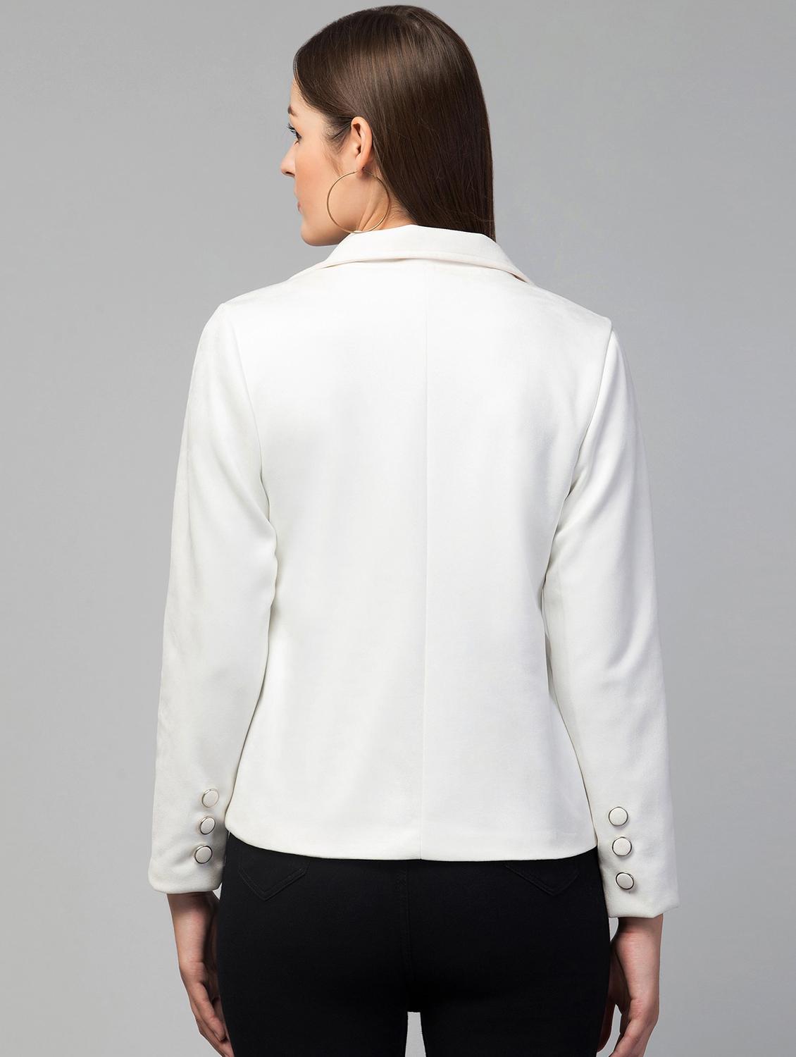 spread collar solid regular jacket - 19945493 - Standard Image - 2