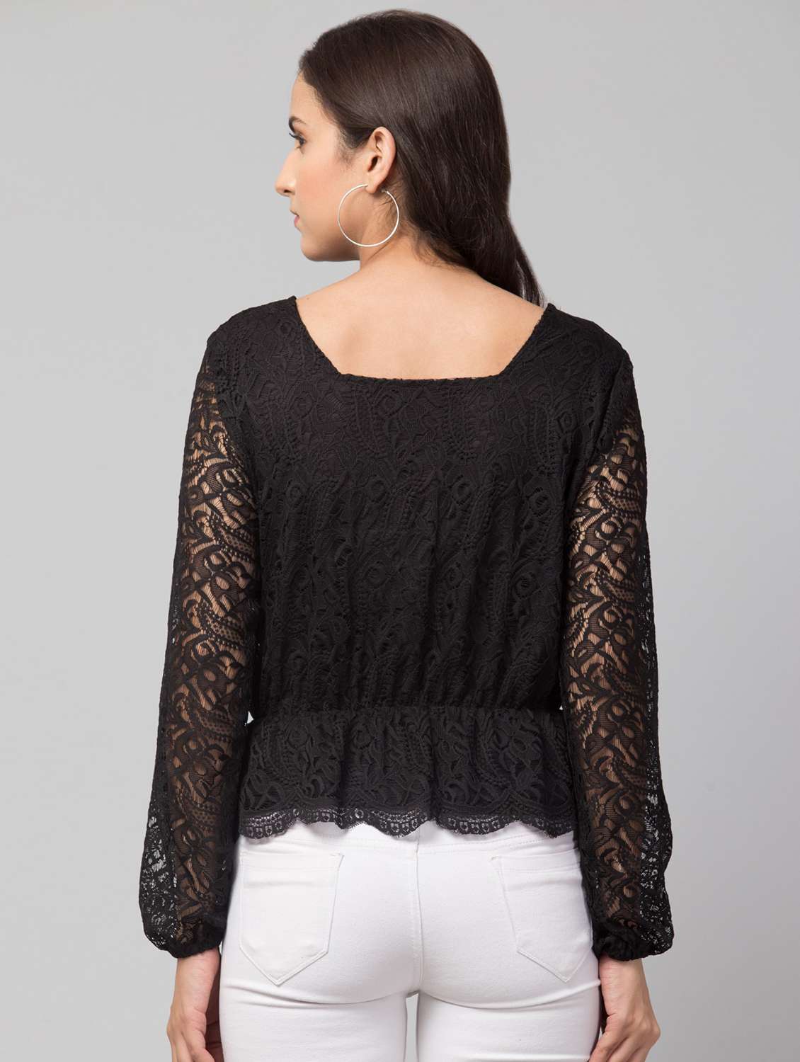 women's a line square neck top - 19945581 - Standard Image - 2