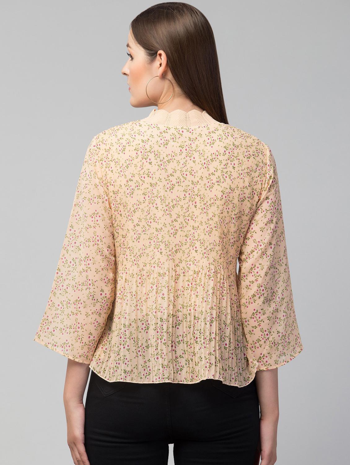 women's straight scalloped neck top - 19945632 - Standard Image - 2