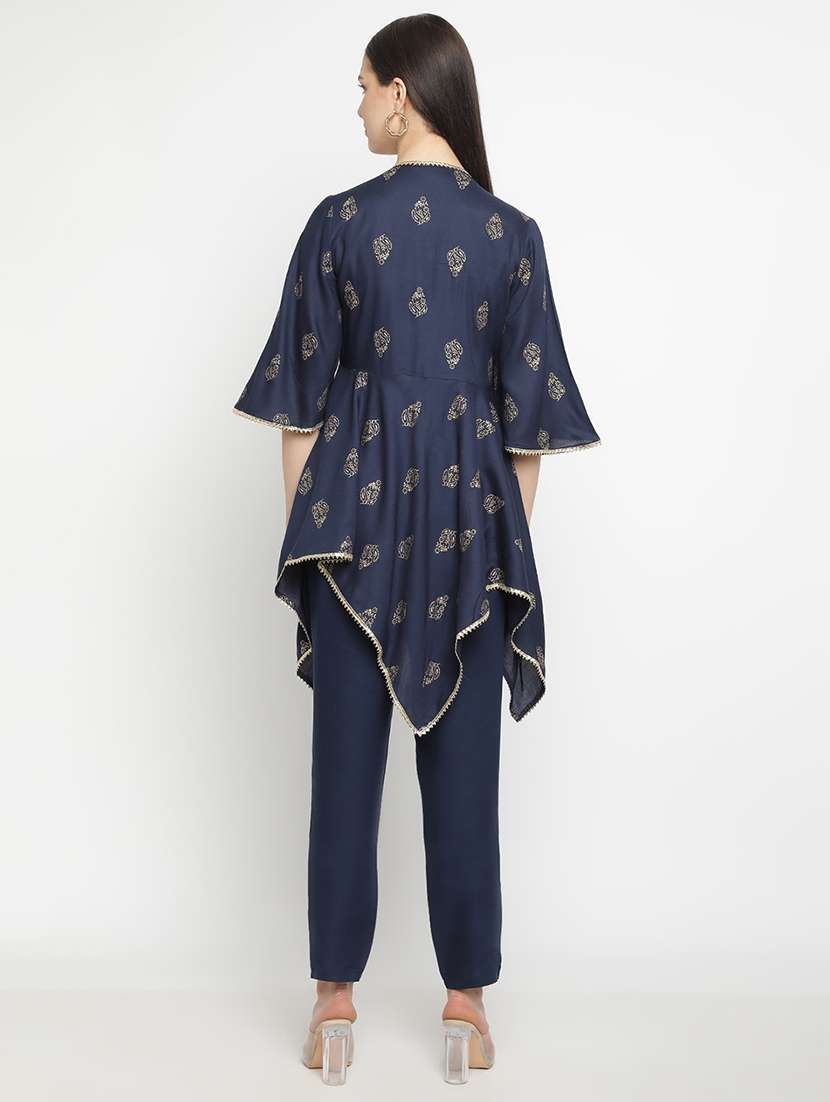 printed aymmetric ethnic top - 19945736 - Standard Image - 2