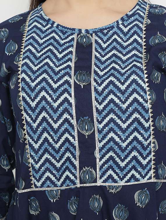 printed asymmetric ethnic top - 19945740 - Standard Image - 2