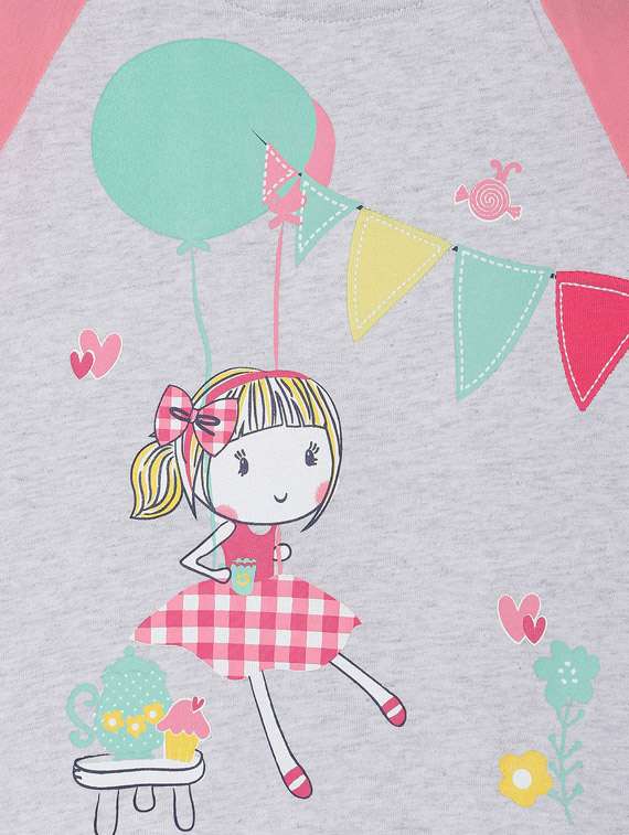 girls crew neck top - 19946300 - Standard Image - 2