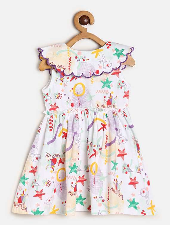 white cotton frock - 19946413 - Standard Image - 2