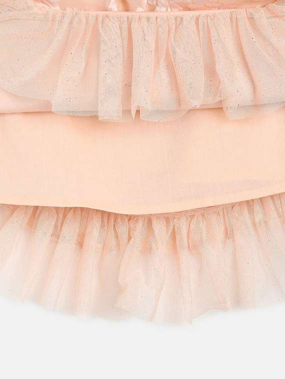 girls round neck short sleeves frock - 19946418 - Standard Image - 2