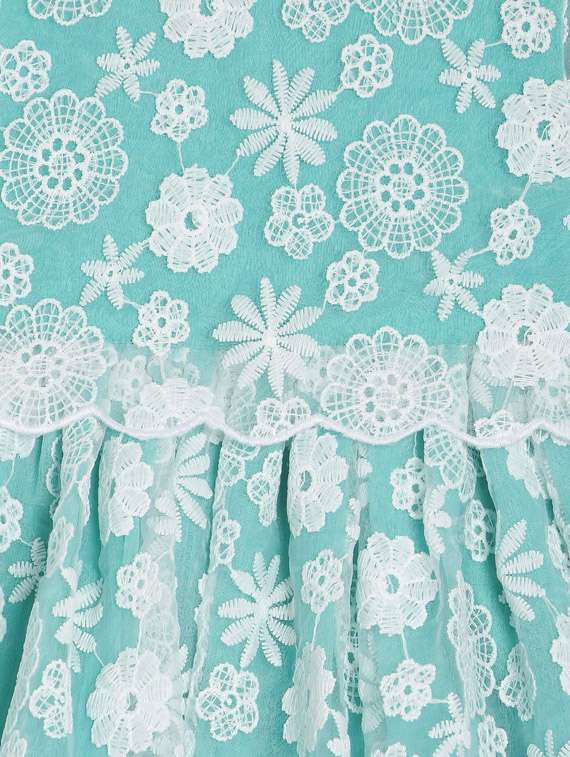 girls round neck embroidered frock - 19946543 - Standard Image - 2