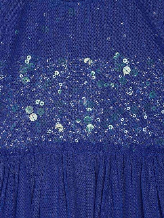 girls round neck cape sleeve frock - 19946644 - Standard Image - 2