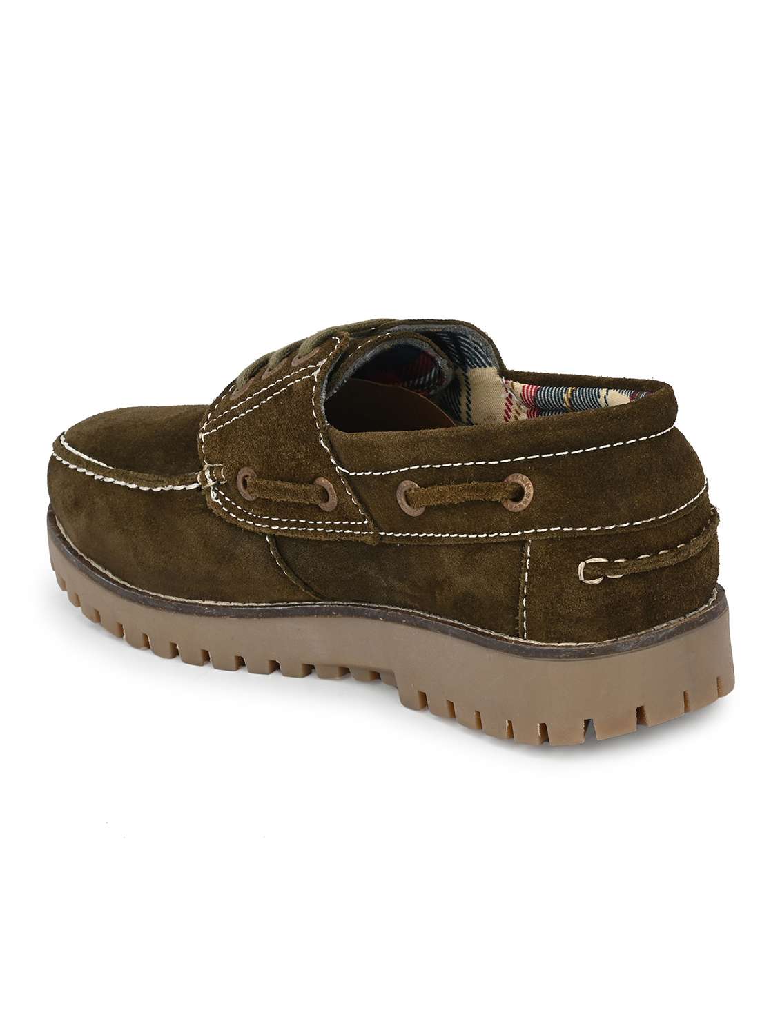 brown leather lace up boatshoes - 19946988 -  Standard Image - 2