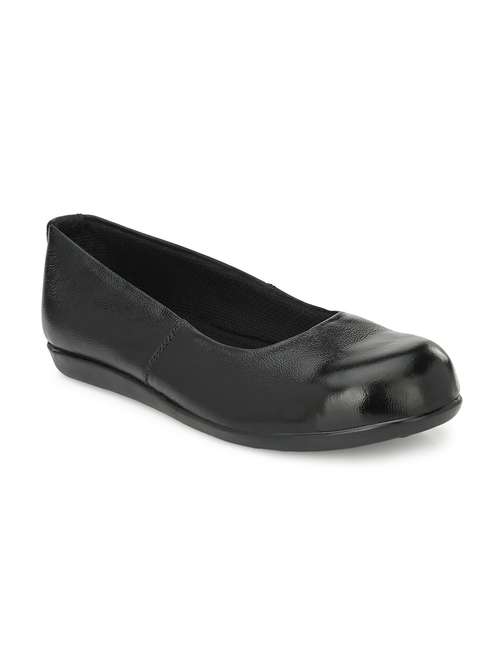 black leather slip on formal shoes - 19947001 - Standard Image - 0