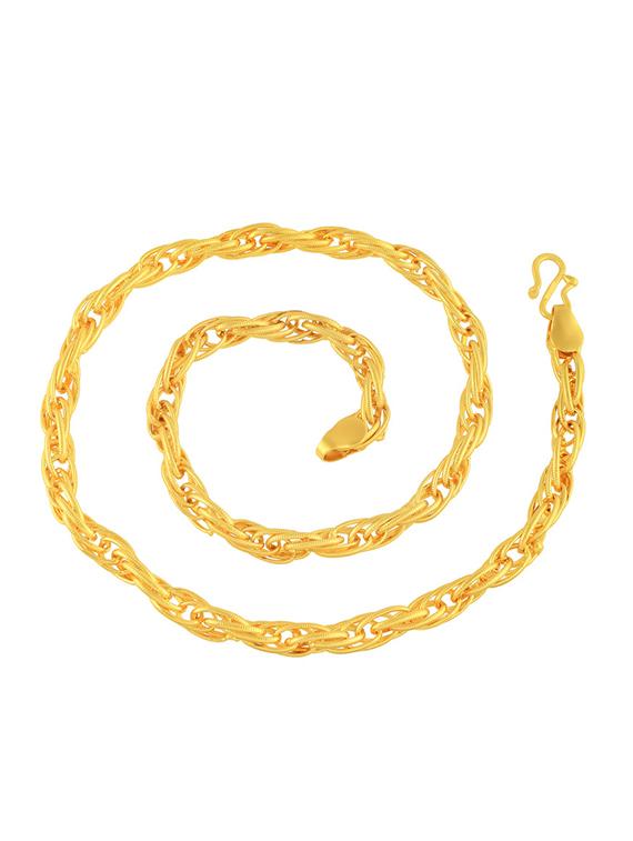 gold plated yellow brass unisex choker necklace - 19947179 -  Zoom Image - 0
