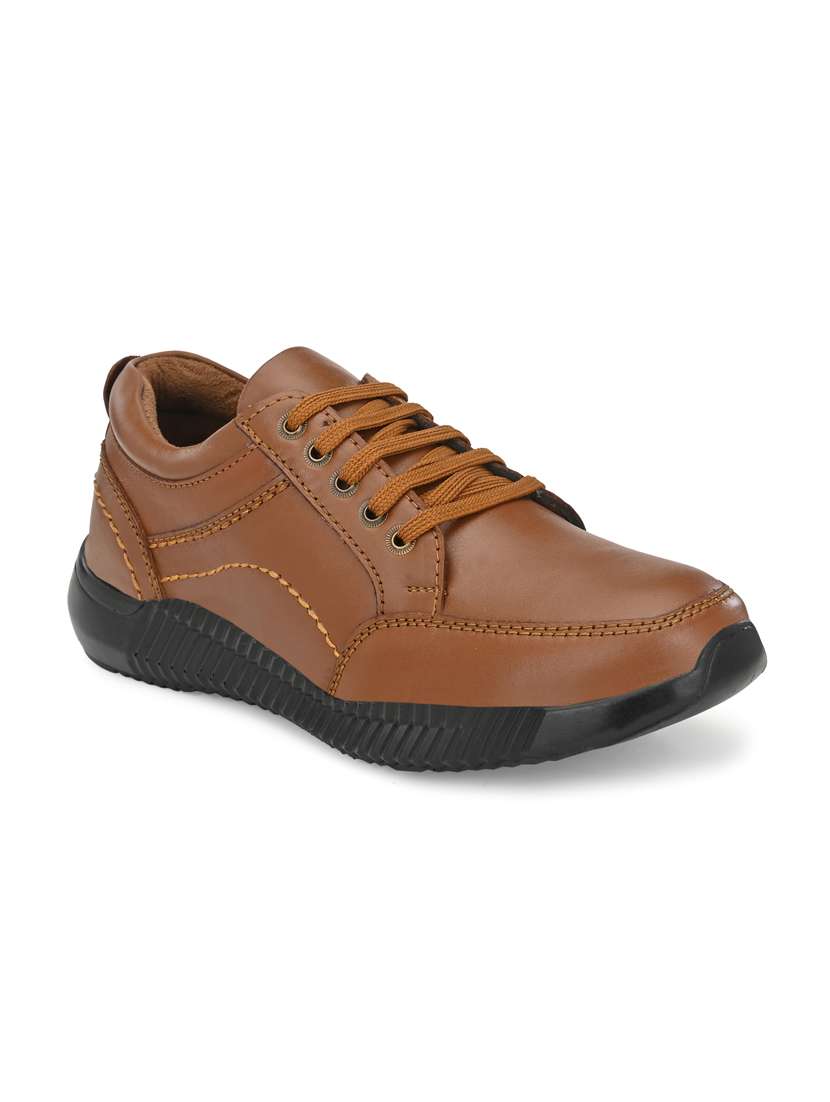 brown leather lace up formal shoes