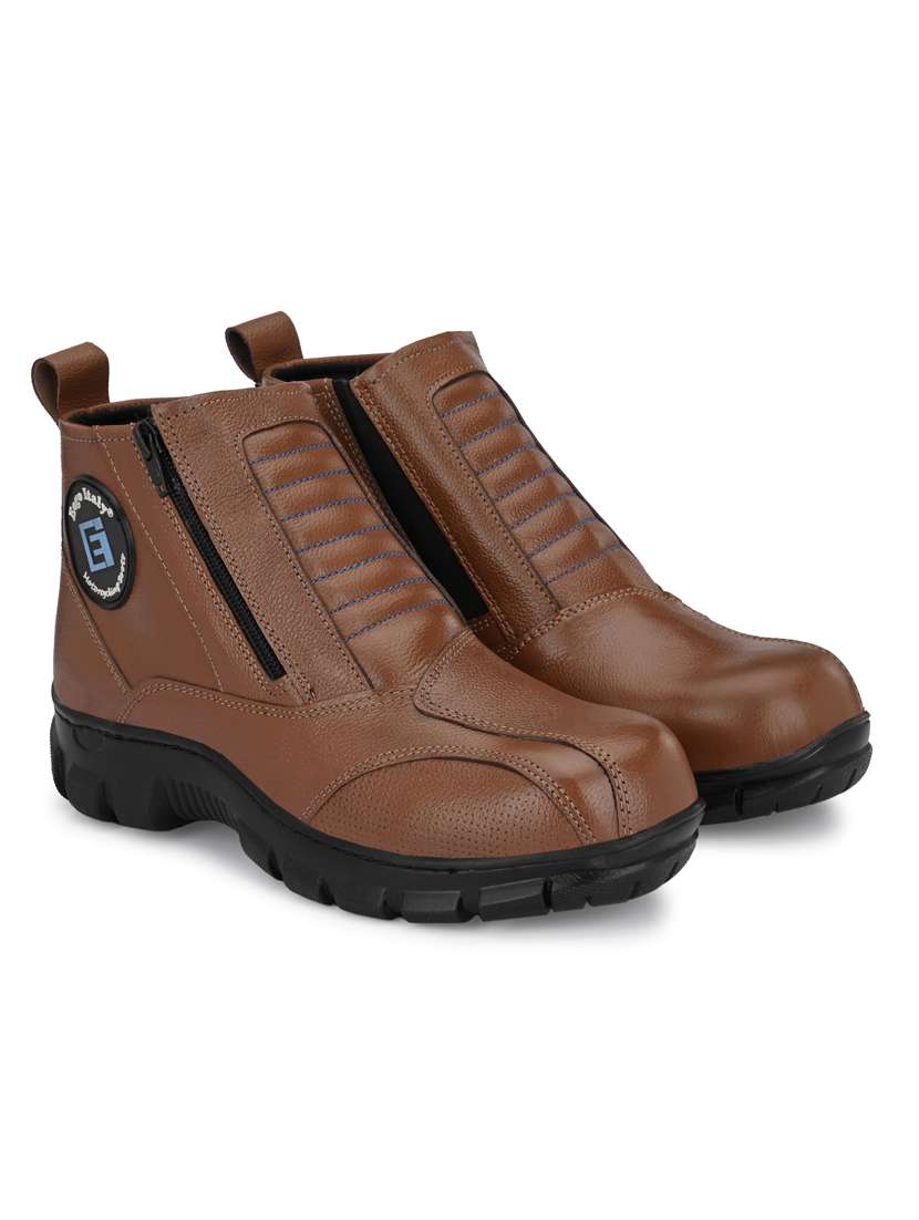 tan leather slip on boots - 19947331 - Standard Image - 2