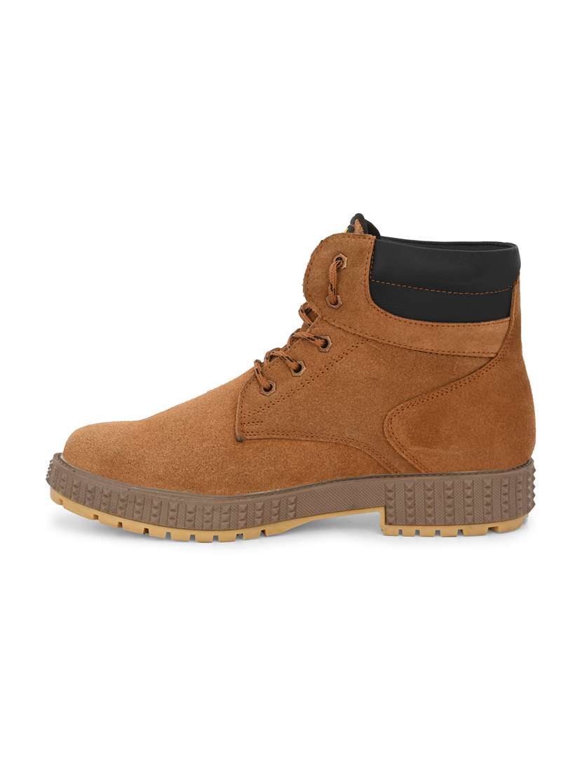 tan leather lace up boots - 19947366 - Standard Image - 2
