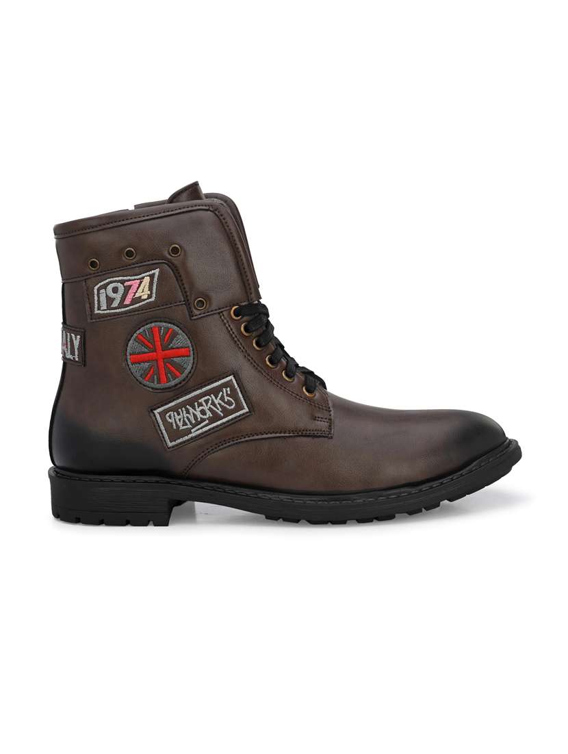 black leather high ankle boot - 19947391 -  Standard Image - 2