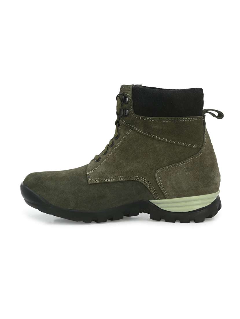 green lace up high ankle boot - 19947393 -  Standard Image - 2