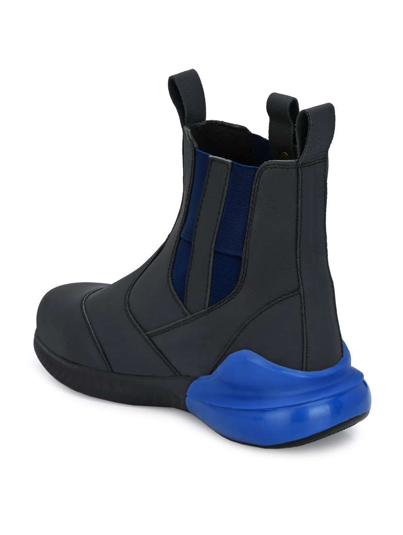 black slip on high ankle boot - 19947436 - Standard Image - 2