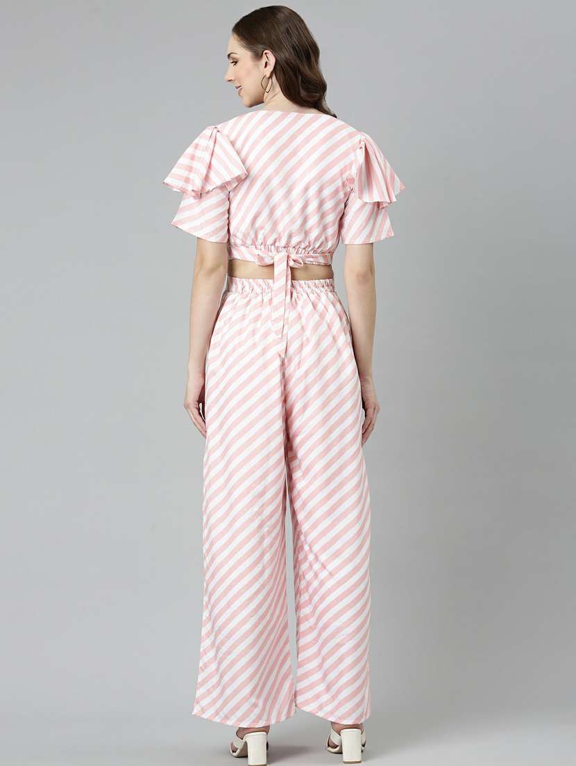 pink striped top and palazzos set  - 19947684 -  Standard Image - 2