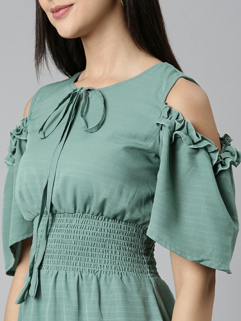 women's tiered dress solid dress - 19947720 - Standard Image - 7