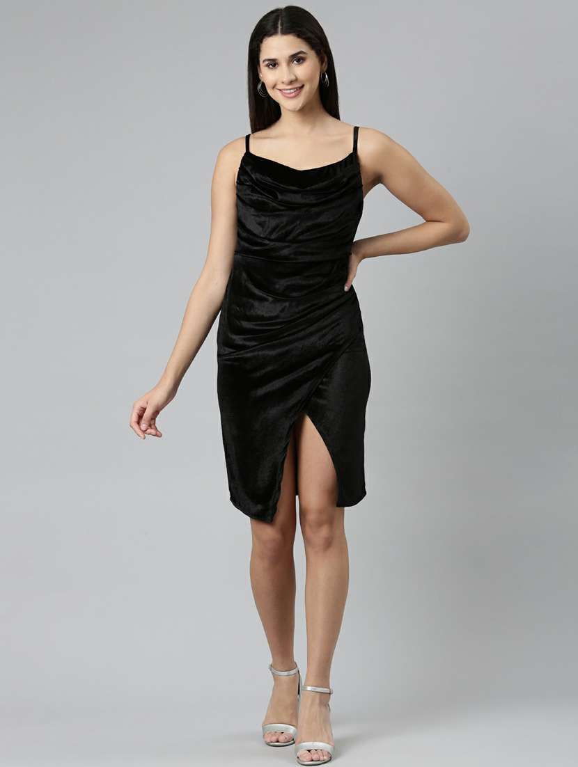 women's sheath solid dress