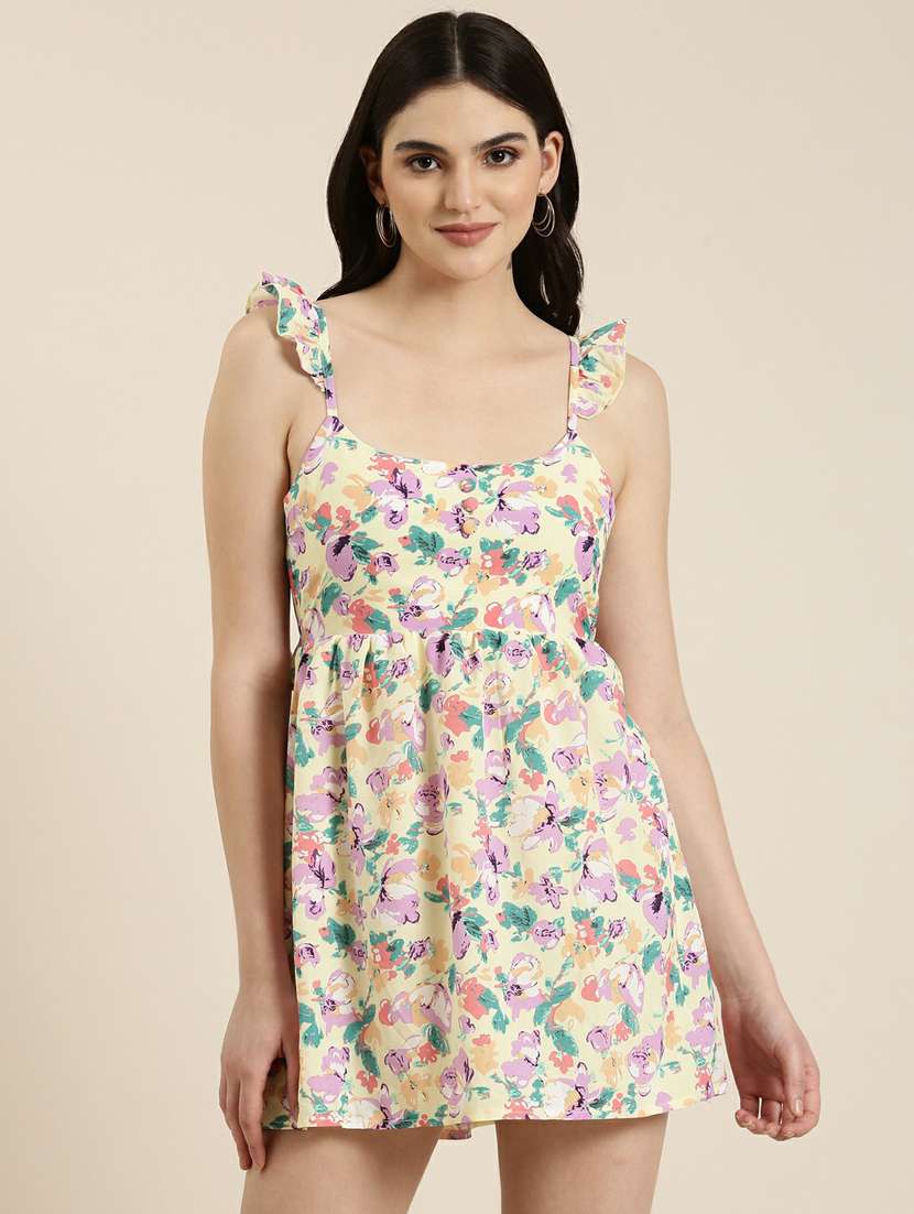 women's fit & flare floral dress