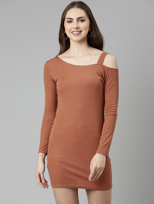 women's bodycon self design dress - 19947798 - Standard Image - 0