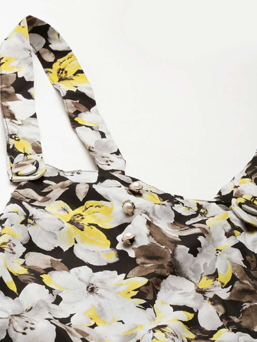 multi colored floral print dungaree  - 19947806 -  Standard Image - 7