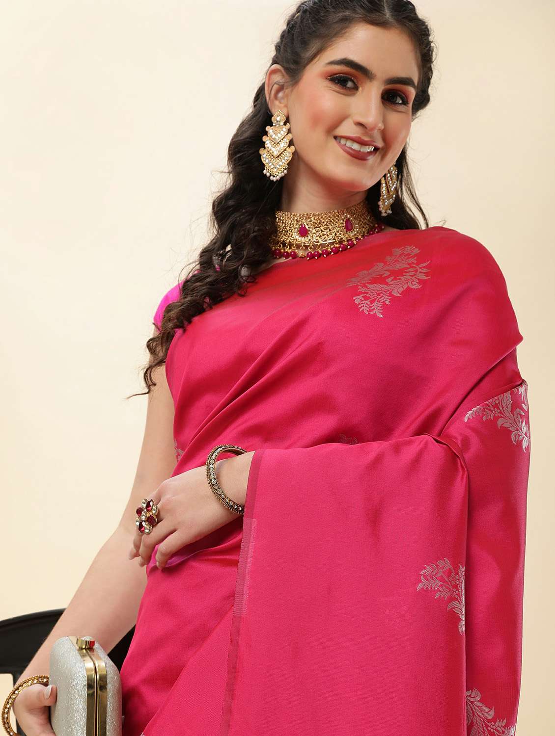 self designed banarasi saree with blouse - 19947904 - Standard Image - 2