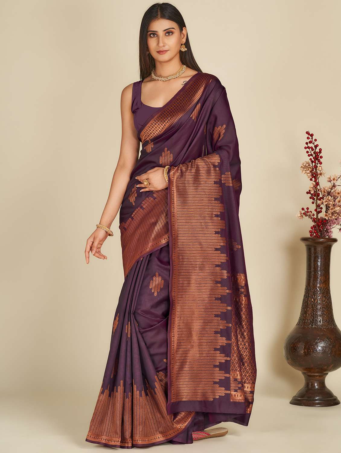 women's banarasi saree with blouse