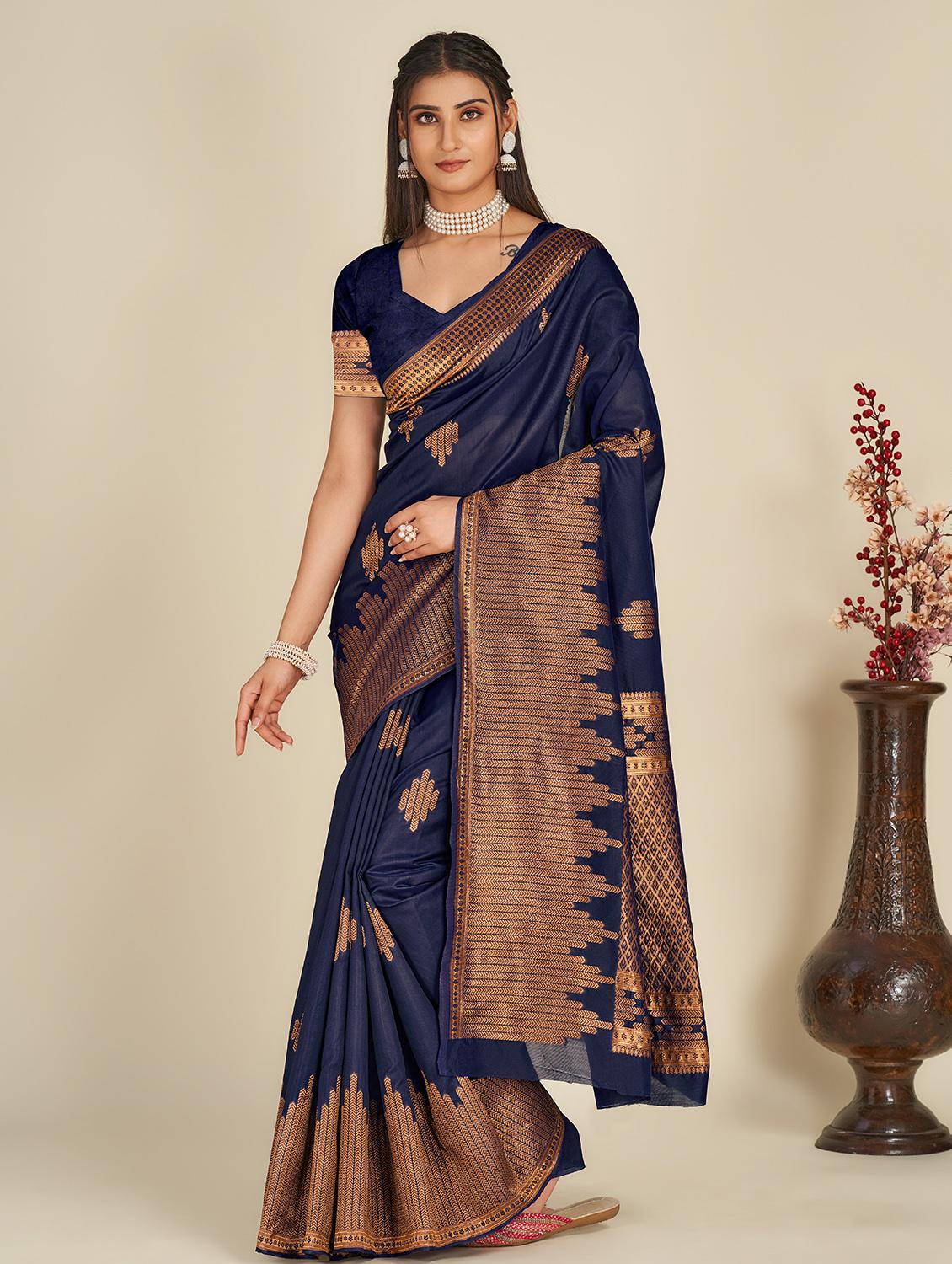 women's banarasi saree with blouse - 19948002 - Zoom Image - 0