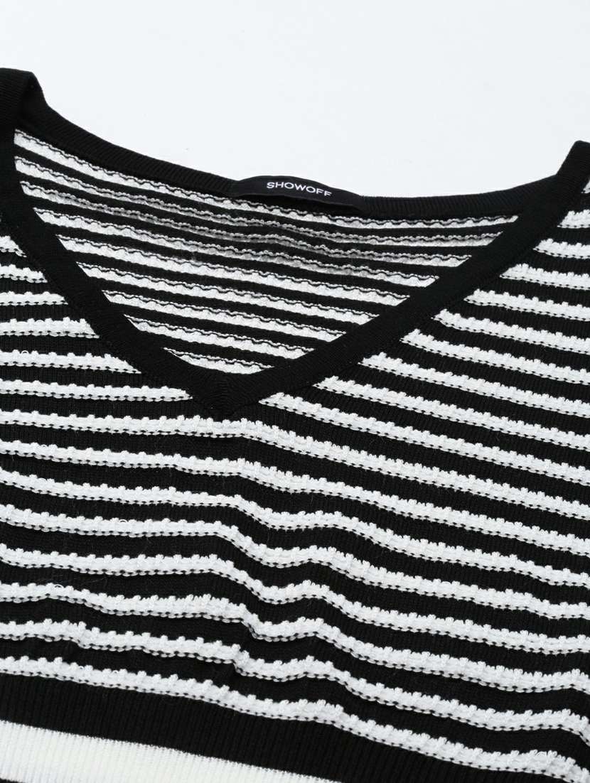 women's straight v neck top - 19948338 -  Standard Image - 7