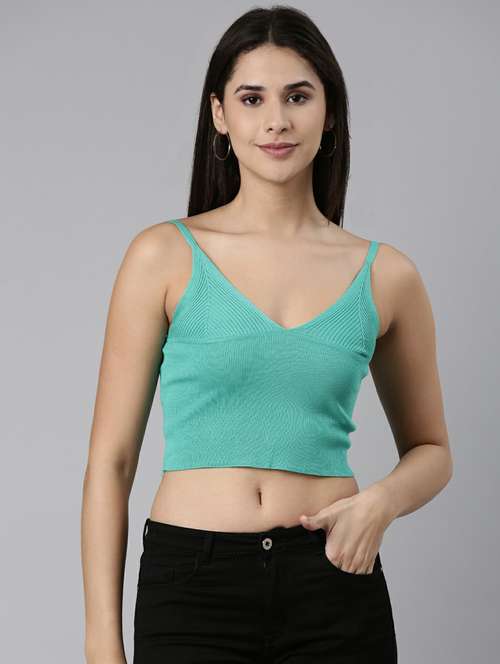 green acrylic tank top - 19948349 - Standard Image - 0