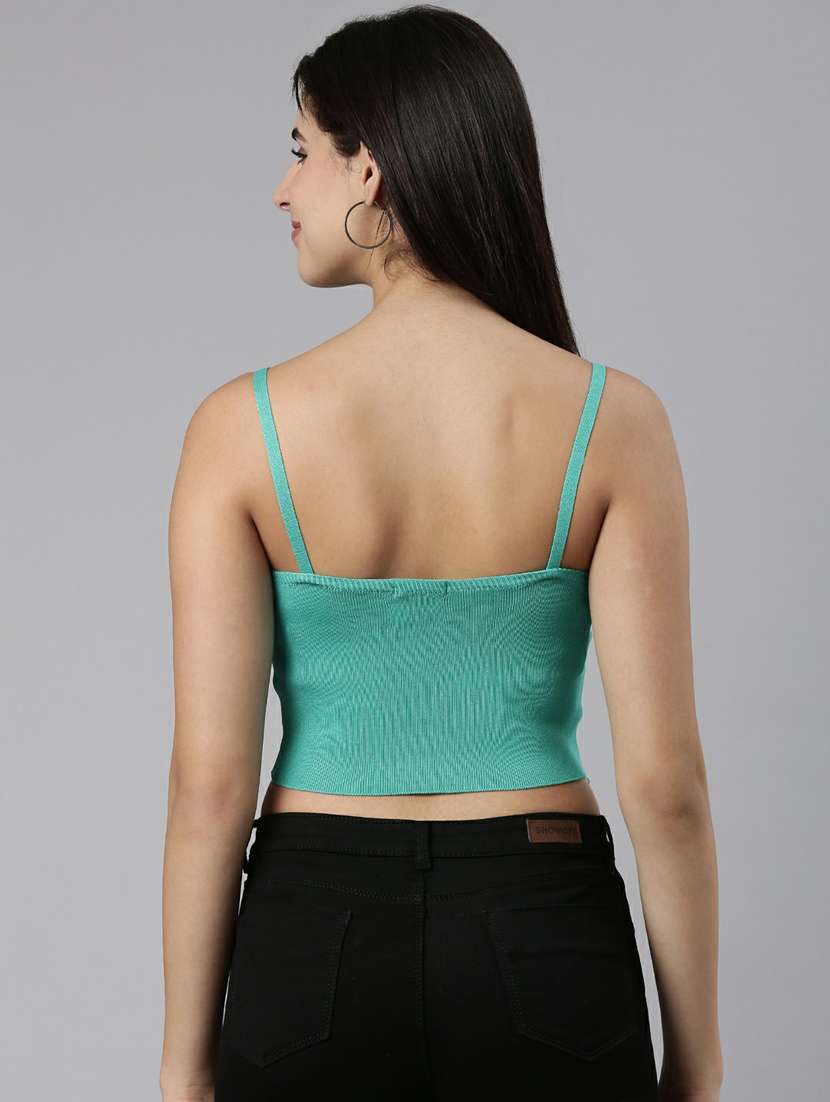 green acrylic tank top - 19948349 - Standard Image - 2