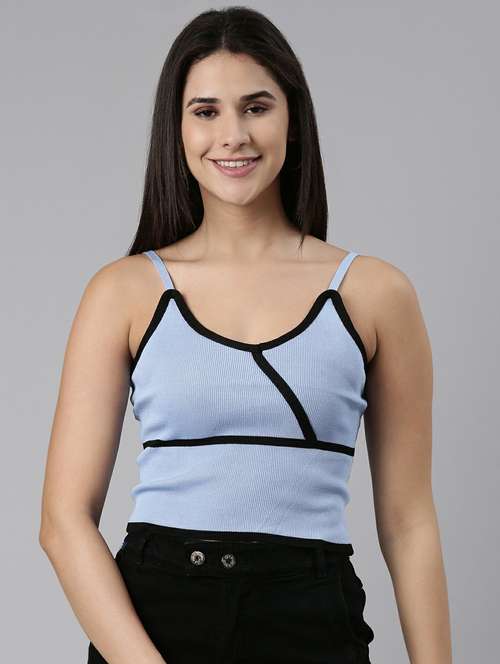 blue acrylic tank  top - 19948353 -  Standard Image - 0