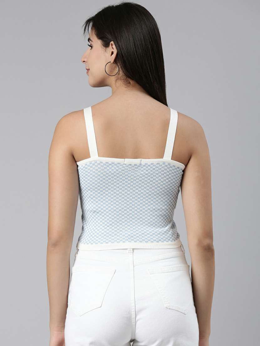 blue acrylic tank top - 19948362 - Standard Image - 2