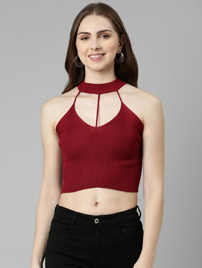 women's crop halter neck top - 19948368 - Zoom Image - 0