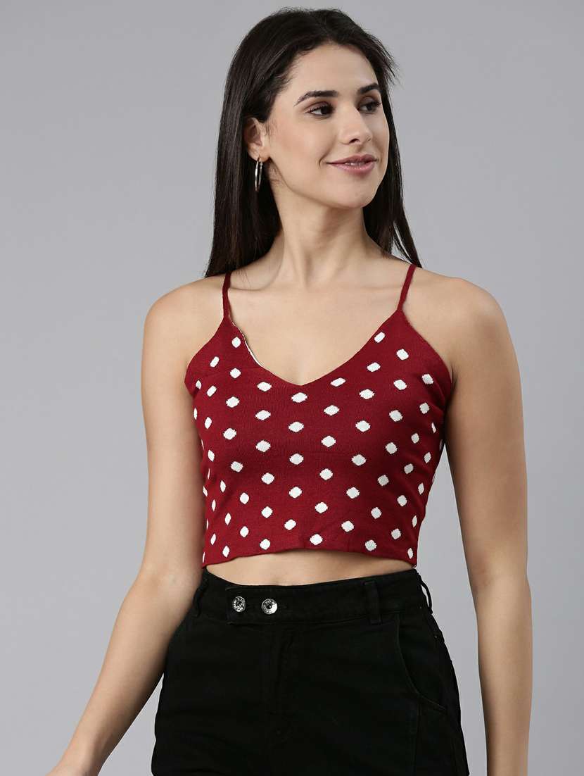red acrylic tank  top