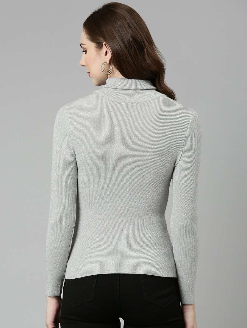 women's straight high neck top - 19948415 - Standard Image - 2