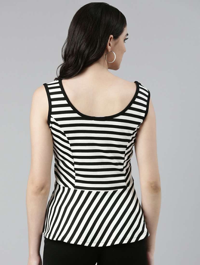 women's peplum scoop neck top - 19948417 -  Standard Image - 2