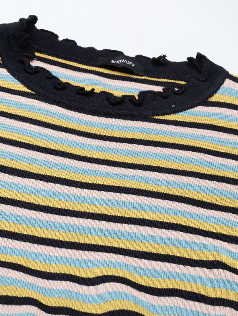 women's straight round neck top - 19948426 -  Standard Image - 7