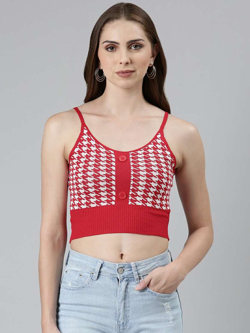 red acrylic tank  top