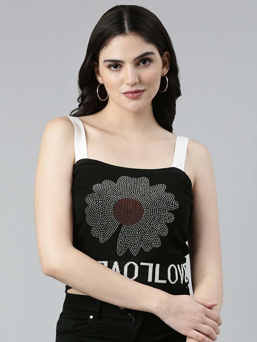 black acrylic tank  top