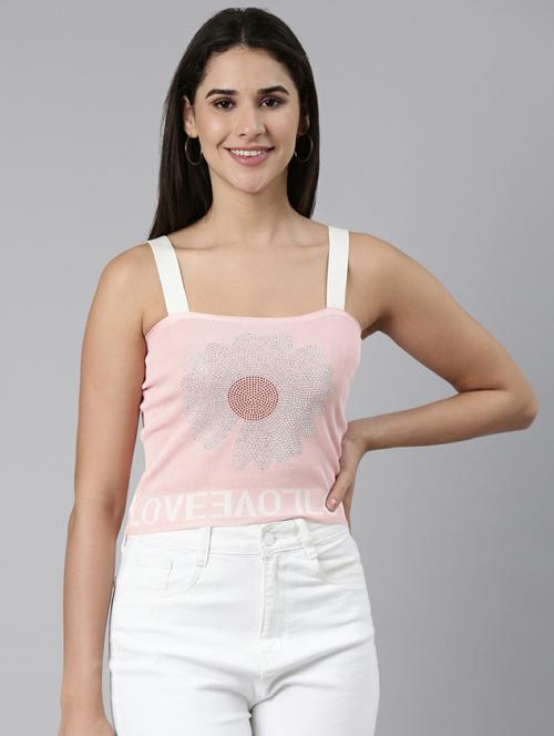pink acrylic tank top - 19948478 - Standard Image - 0