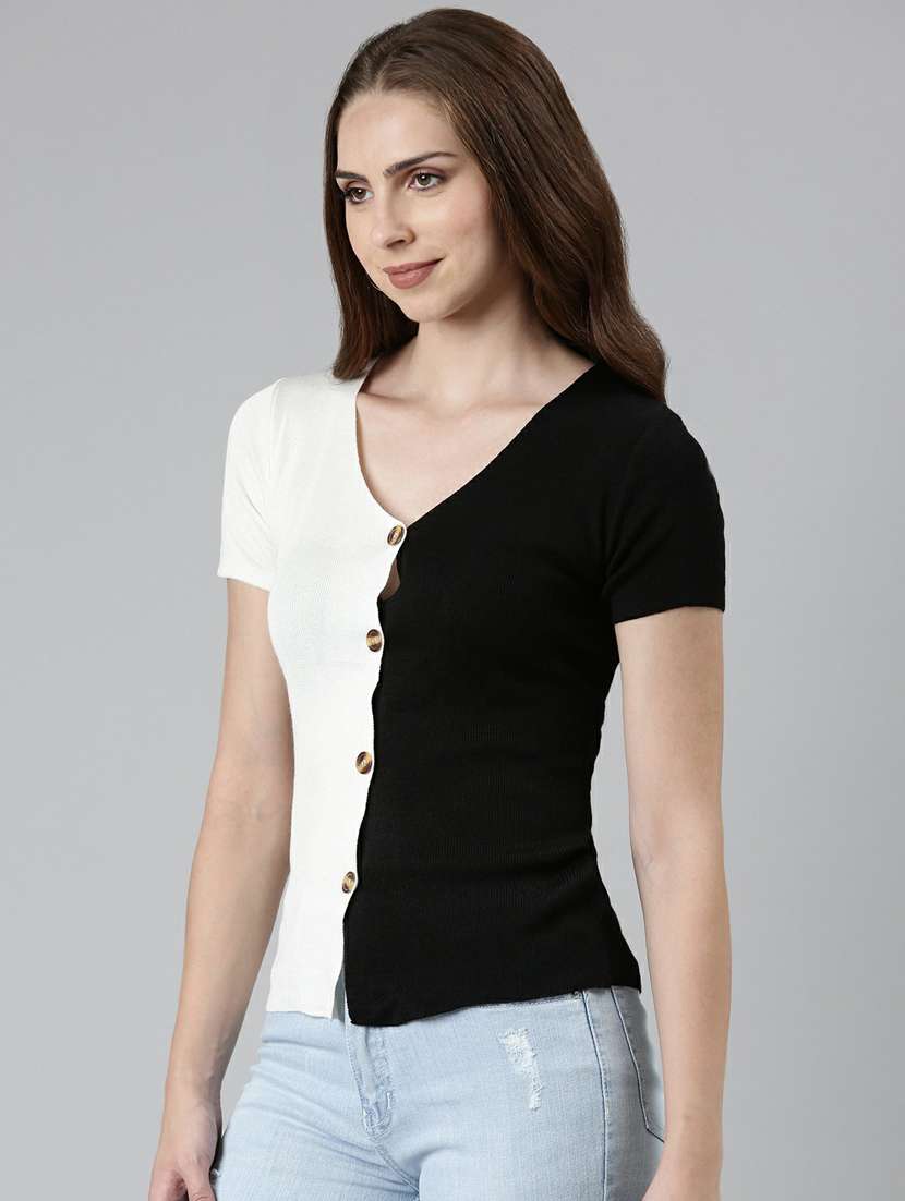 women's blouson v neck top - 19948488 -  Standard Image - 2