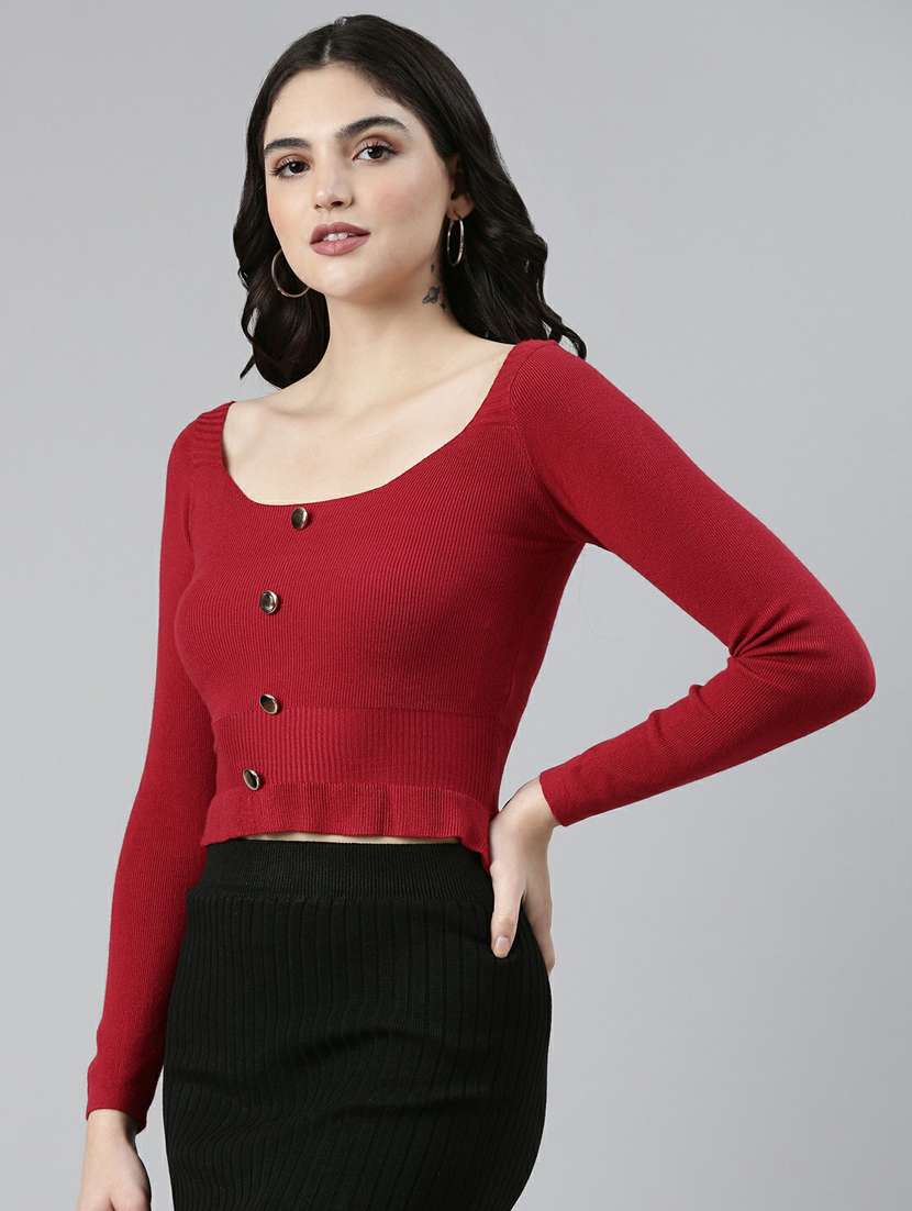 women's crop square neck top - 19948561 -  Standard Image - 2