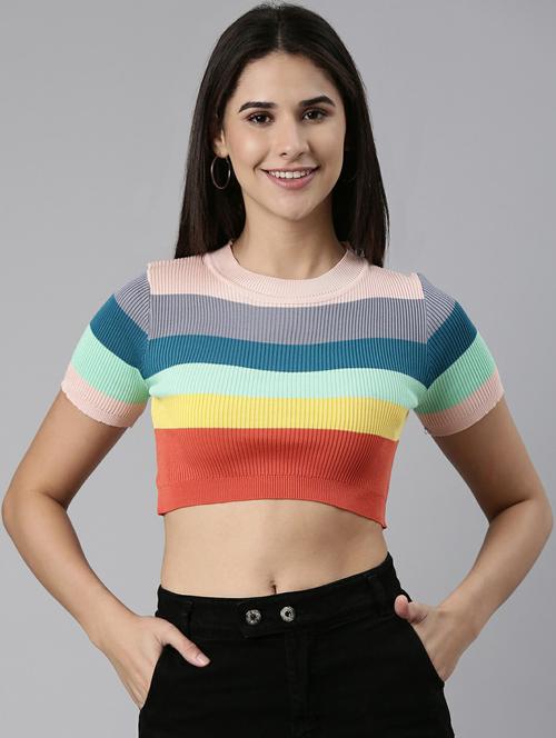 women's crop crew neck top - 19948571 -  Standard Image - 0