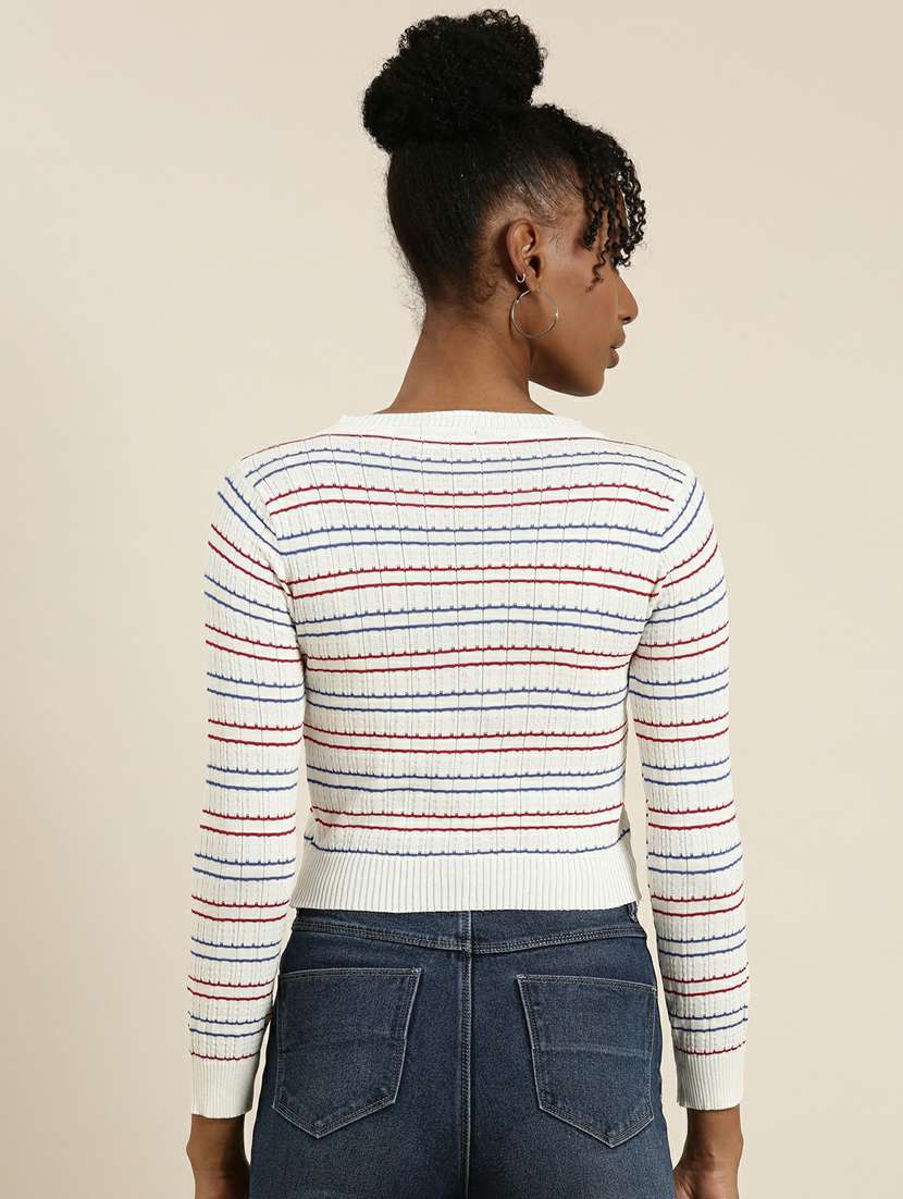 women's crop round neck top - 19948633 -  Standard Image - 2